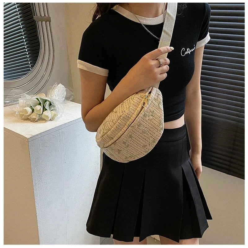 sac banane femme tendance messager kaki