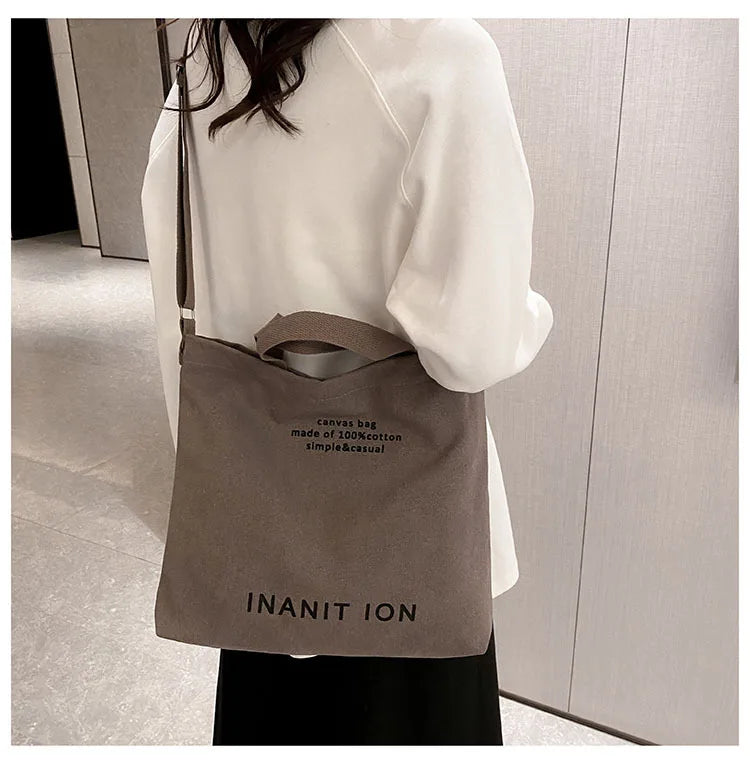 Sac de courses Japonaise Canvas Marron-kaki-Vert-Noir-Gris-ShopGET® 