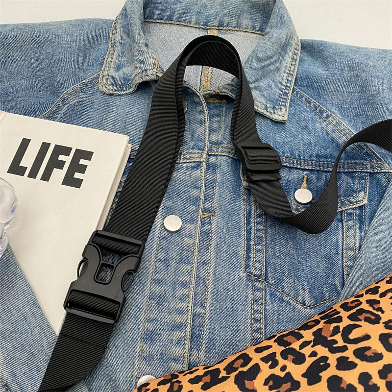 Sac banane léopard anti-vol en toile