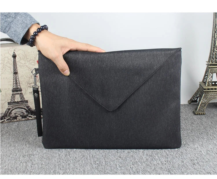 Pochette homme enveloppe Noir-ShopGET® 