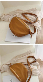 Sac banane en cuir camel