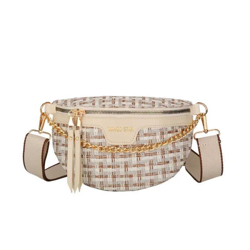 Petit sac banane femme tendance avec chaine