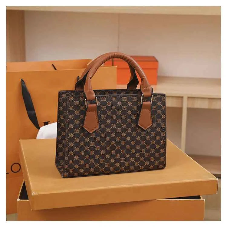 Sac cabas femme plaid marron Noir / 20x15x8cm-Marron / 20x15x8cm-Kaki / 20x15x8cm-ShopGET® 