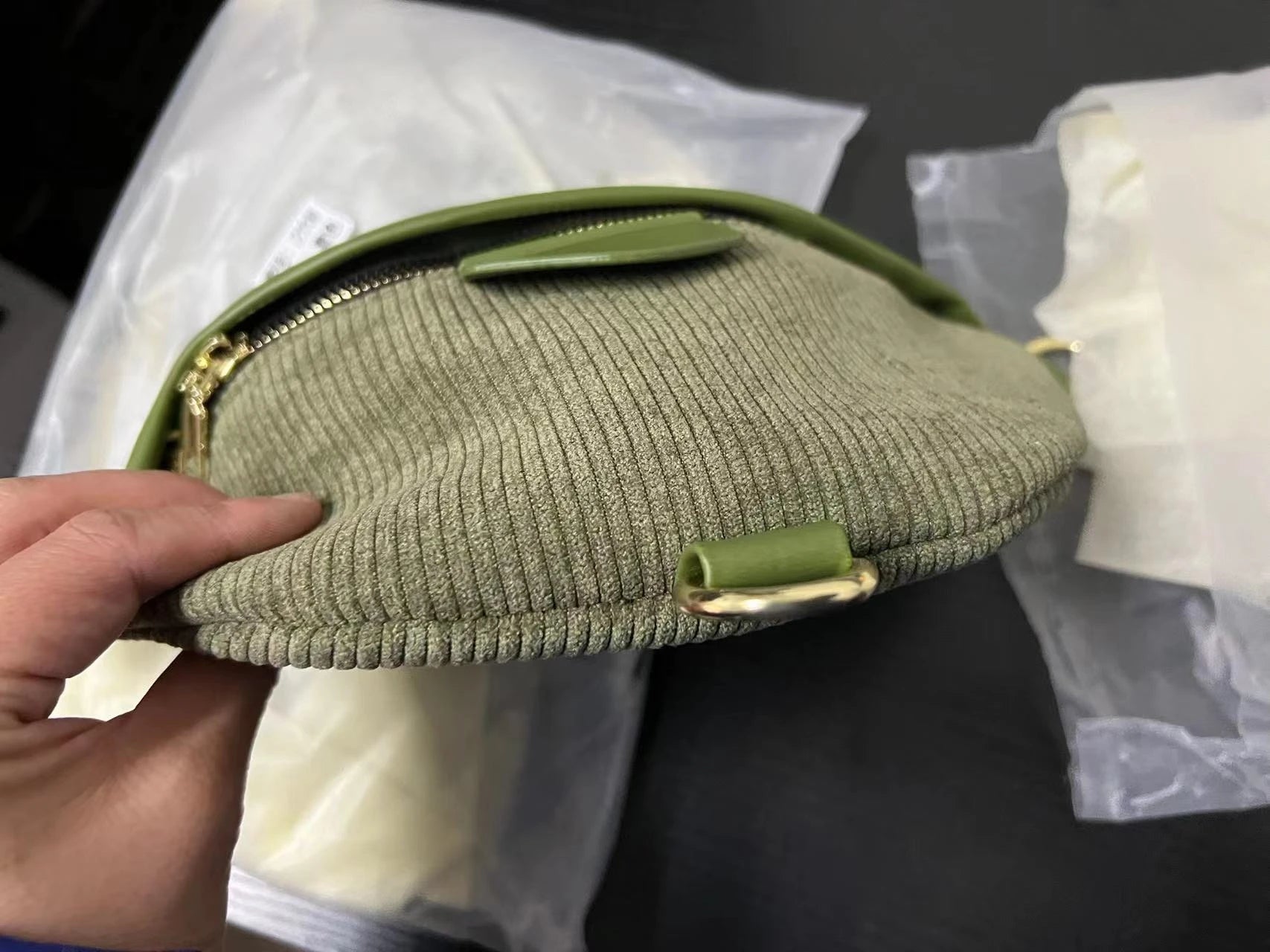 Sac banane femme en velours canvas - ShopGET®