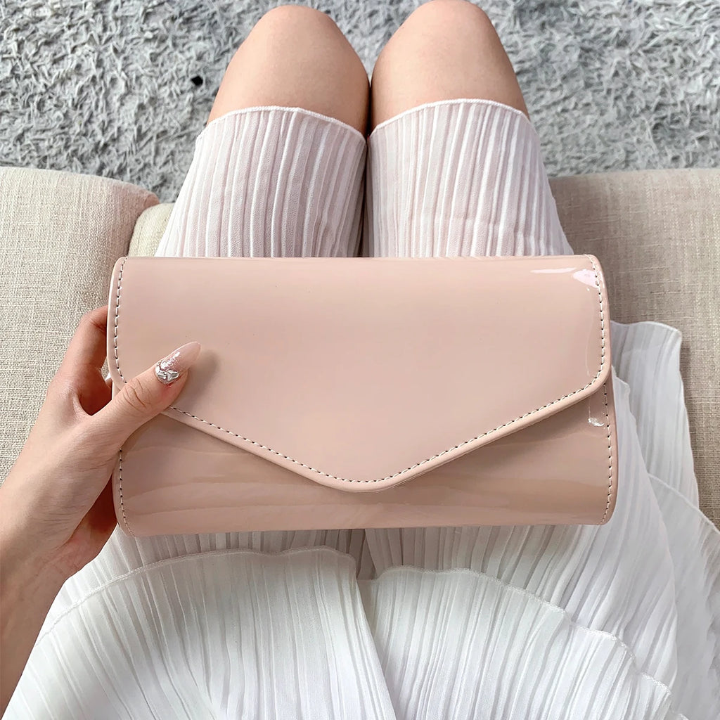 Pochette femme bandoulière minimaliste Kaki-Noir-Blanc-ShopGET® 