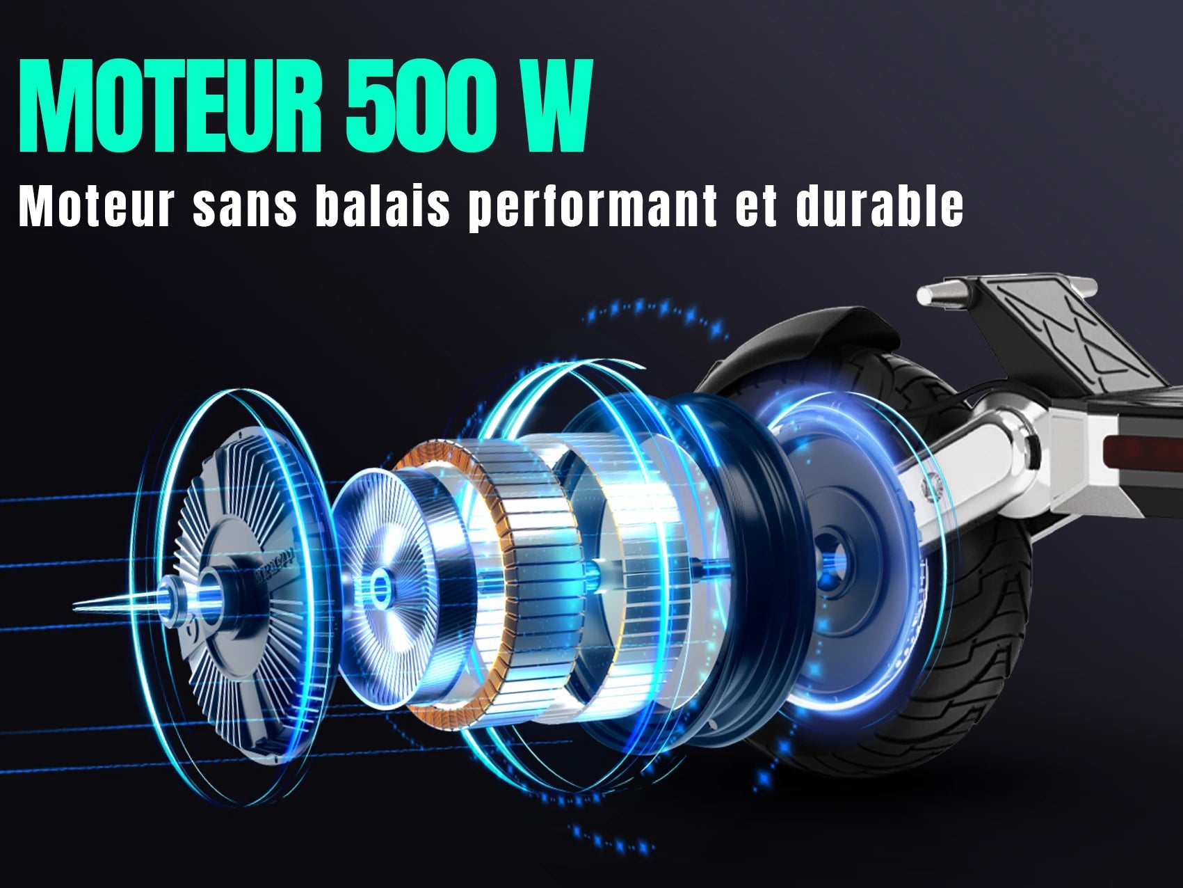 Trottinette électrique pas cher pour adulte 35-45KM de distances max