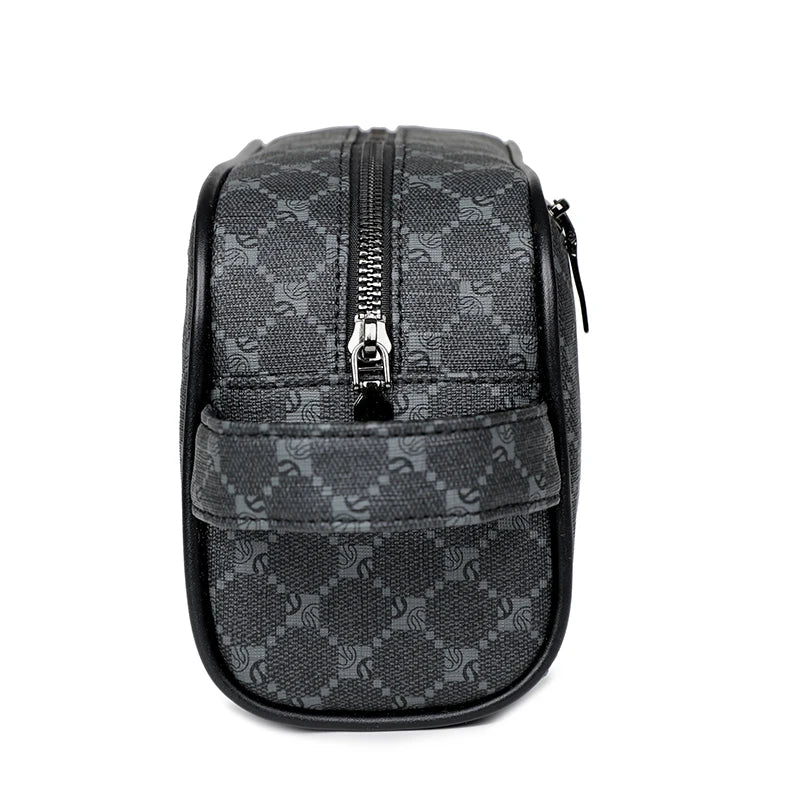 Trousse de toilette homme chic à décor plaid - ShopGET®