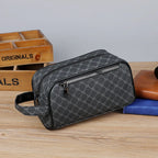 Trousse de toilette homme chic à décor plaid - ShopGET®