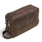 Trousse de toilette homme cuir marron - ShopGET®