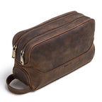 Trousse de toilette homme cuir marron - ShopGET®