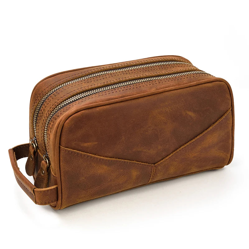 Trousse de toilette homme pas cher en cuir - ShopGET®