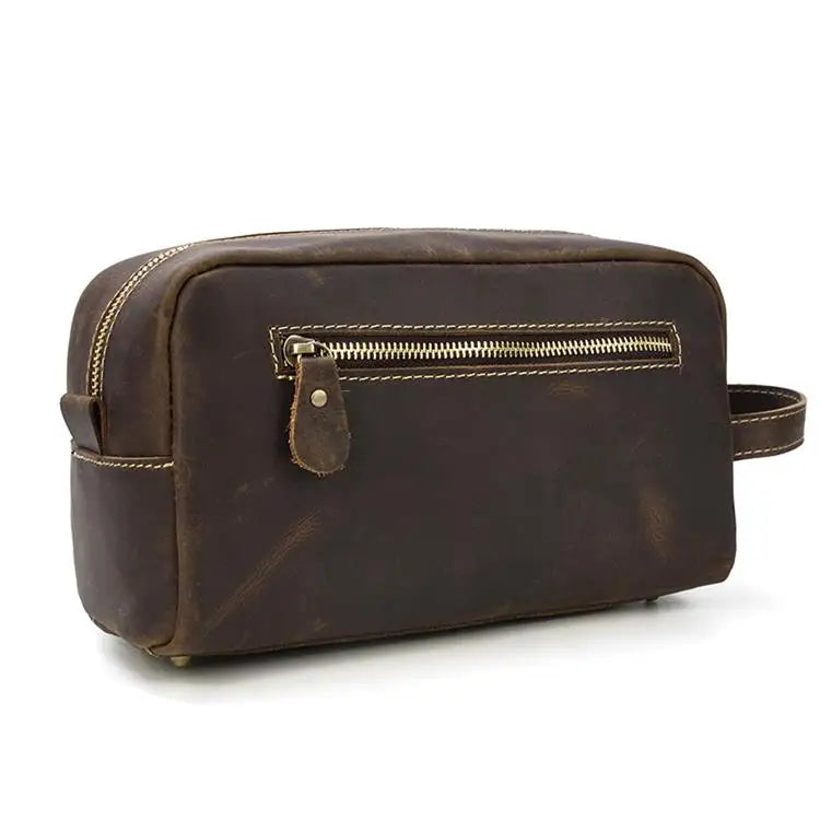 Trousse de toilette homme pas cher en cuir - ShopGET®