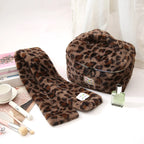Trousse de toilette voyage léopard marron - ShopGET®