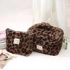 Trousse de toilette voyage léopard marron - ShopGET®