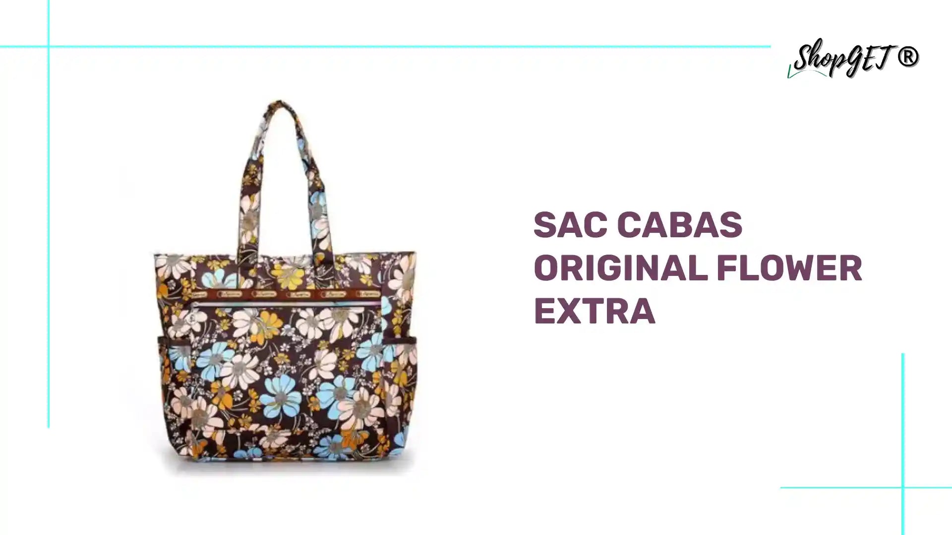 Sac cabas original flower Extra by@Outfy