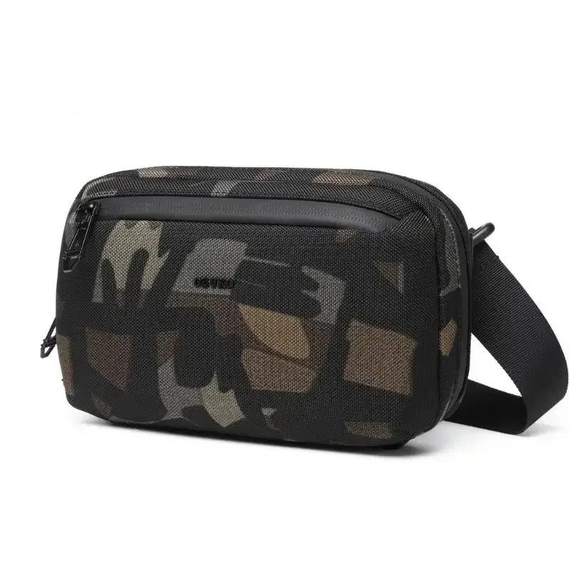 sac pochette homme à bandoulière Noir 25 x 12 x 8 cm-Camouflage 25 x 12 x 8 cm-ShopGET® 
